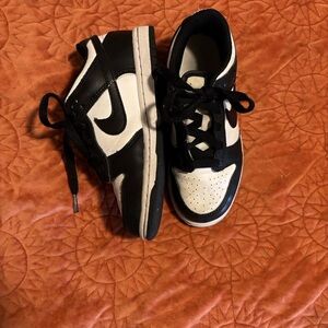 13C 🐼 NIKE Dunk Low -BLK/WHITE